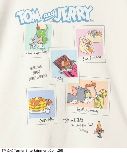 Tom＆Jerry（トムアンドジェリー）の「TOM and JERRY/スウェット/625162（スウェット・キッズ・ネイビー/ライトグレー/チャコールグレー/ホワイト系その他2/ライトピンク・130cm/160cm/150cm/140cm）」の16枚目の写真