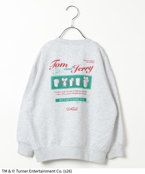 Tom＆Jerry（トムアンドジェリー）の「TOM and JERRY/スウェット/625162（スウェット・キッズ・ネイビー/ライトグレー/チャコールグレー/ホワイト系その他2/ライトピンク・130cm/160cm/150cm/140cm）」の19枚目の写真