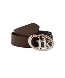 CRANK | ロゴバックルレザーベルト_ブラウン(ベルト)