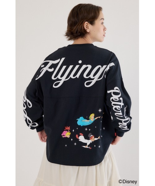 RODEO CROWNS WIDE BOWL(ロデオクラウンズワイドボウル)の「(Disney)ロングスリーブトップス(Tシャツ/カットソー・レディース・ブラウン/ブラック/ライトピンク/オフホワイト・MEDIUM/LARGE)」の2枚目の写真