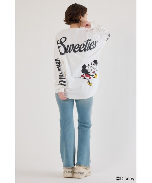 RODEO CROWNS WIDE BOWL(ロデオクラウンズワイドボウル)の「(Disney)ロングスリーブトップス(Tシャツ/カットソー・レディース・ブラウン/ブラック/ライトピンク/オフホワイト・MEDIUM/LARGE)」の15枚目の写真