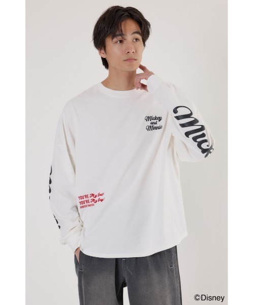 RODEO CROWNS WIDE BOWL(ロデオクラウンズワイドボウル)の「(Disney)ロングスリーブトップス(Tシャツ/カットソー・レディース・ブラウン/ブラック/ライトピンク/オフホワイト・MEDIUM/LARGE)」の16枚目の写真