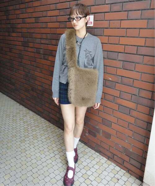 Oriens JOURNAL STANDARD（オリエンス ジャーナルスタンダード）の「《追加》グラフィックカーディガン（カーディガン/ボレロ・レディース・グレー・FREE）」の2枚目の写真