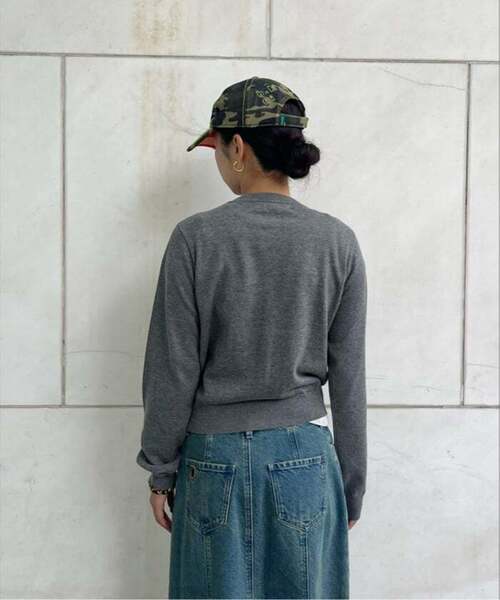 Oriens JOURNAL STANDARD（オリエンス ジャーナルスタンダード）の「《追加》グラフィックカーディガン（カーディガン/ボレロ・レディース・グレー・FREE）」の6枚目の写真