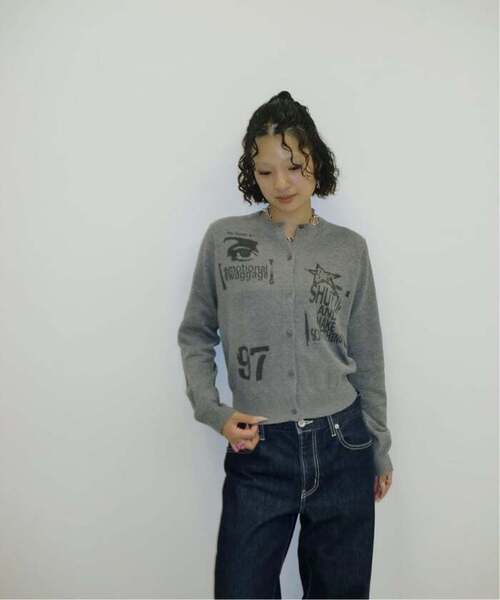 Oriens JOURNAL STANDARD（オリエンス ジャーナルスタンダード）の「《追加》グラフィックカーディガン（カーディガン/ボレロ・レディース・グレー・FREE）」の10枚目の写真