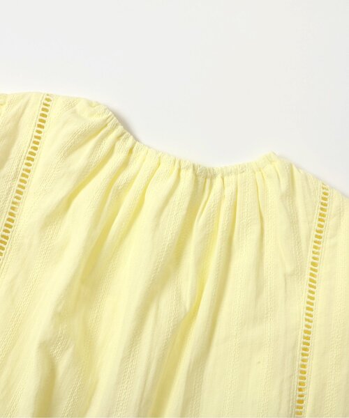 Boribon（ボリボン）の「チューリップ刺繍ノーカラーブラウス（シャツ/ブラウス・キッズ・イエロー/オフホワイト・80/90/100/110/120）」の10枚目の写真