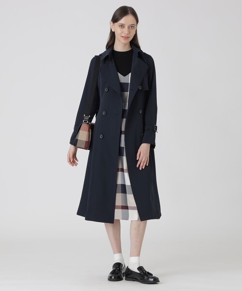 BLUE LABEL CRESTBRIDGE(ブルーレーベルクレストブリッジ)の「クレストブリッジチェックキャンバスかぶせショルダー(ショルダーバッグ・レディース・ベージュ系その他/レッド・FREE)」の4枚目の写真