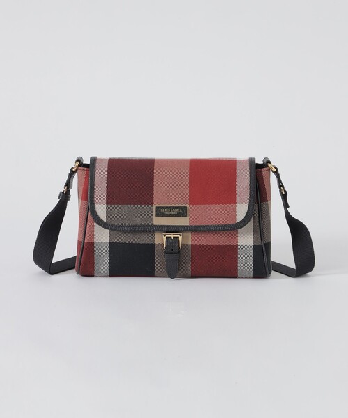 BLUE LABEL CRESTBRIDGE(ブルーレーベルクレストブリッジ)の「クレストブリッジチェックキャンバスかぶせショルダー(ショルダーバッグ・レディース・ベージュ系その他/レッド・FREE)」の9枚目の写真
