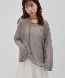 DISCOAT（ディスコート）の「【umm./5色展開】チョーカー付きプルオーバー（ニット/セーター・レディース）」