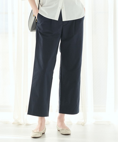 LA MARINE FRANCAISE（マリン フランセーズ）の「タックパンツ（その他パンツ・レディース・カーキ/オフホワイト/ネイビー・0/1）」の3枚目の写真