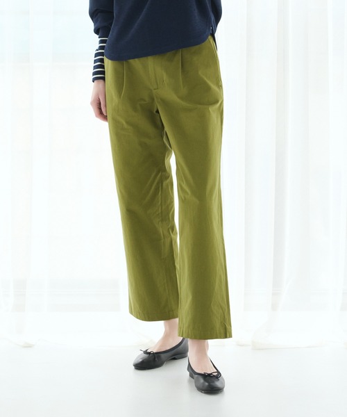 LA MARINE FRANCAISE（マリン フランセーズ）の「タックパンツ（その他パンツ・レディース・カーキ/オフホワイト/ネイビー・0/1）」の2枚目の写真