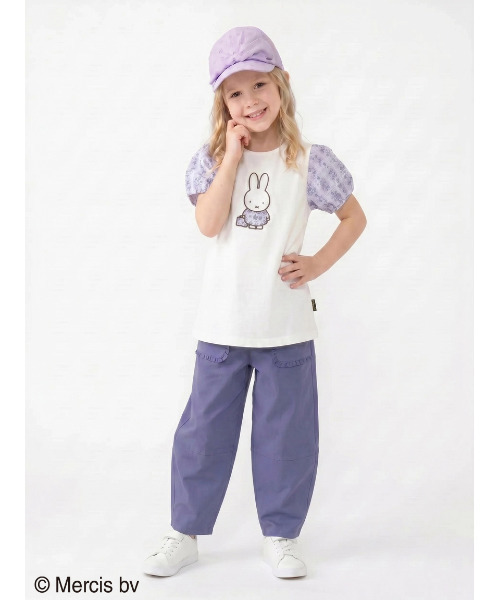 HAKKA KIDS（ハッカキッズ）の「ストレッチカルゼコクーンパンツ（その他パンツ・キッズ・ピンク/ネイビー・100cm/110cm/120cm/130cm）」の2枚目の写真