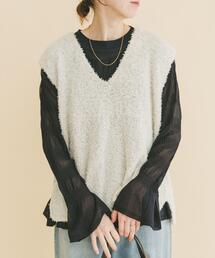 ITEMS URBANRESEARCH | リボンヤーンベスト(ベスト)