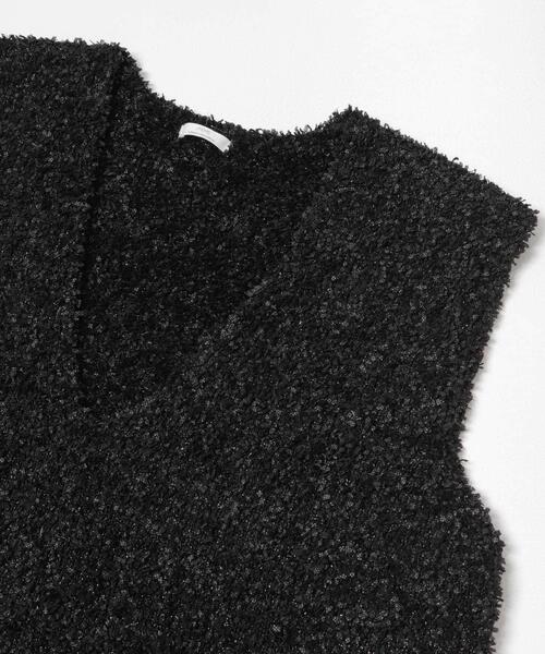ITEMS URBANRESEARCH(アイテムズ アーバンリサーチ)の「リボンヤーンベスト(ニット/セーター・レディース・ブラック/チャコールグレー/オフホワイト・FREE)」の15枚目の写真