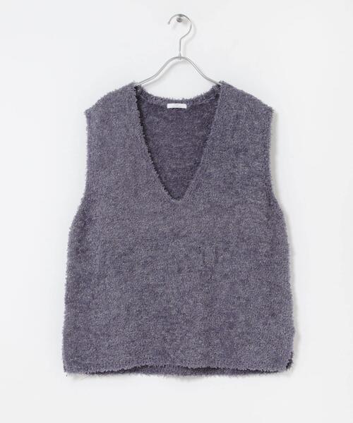 ITEMS URBANRESEARCH(アイテムズ アーバンリサーチ)の「リボンヤーンベスト(ニット/セーター・レディース・ブラック/チャコールグレー/オフホワイト・FREE)」の22枚目の写真