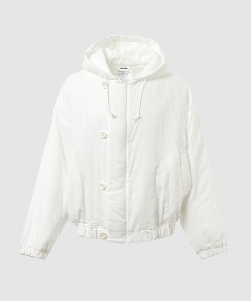 DIGAWEL(ディガウェル)の「Gauze blouson(ブルゾン・メンズ・ブラック/ホワイト・2)」の1枚目の写真