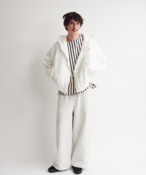 DIGAWEL(ディガウェル)の「Gauze blouson(ブルゾン・メンズ・ブラック/ホワイト・2)」の3枚目の写真