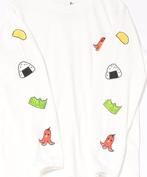 go slow caravan(ゴースローキャラバン)の「USA/C お弁当柄 ロングスリーブ TEE(Tシャツ/カットソー・メンズ・ホワイト/ネイビー/イエロー・LARGE/MEDIUM/X-LARGE)」の18枚目の写真