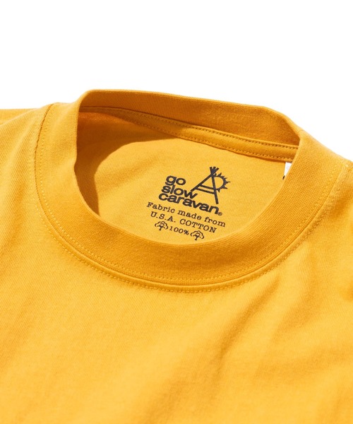 go slow caravan(ゴースローキャラバン)の「USA/C お弁当柄 ロングスリーブ TEE(Tシャツ/カットソー・メンズ・ホワイト/ネイビー/イエロー・LARGE/MEDIUM/X-LARGE)」の4枚目の写真