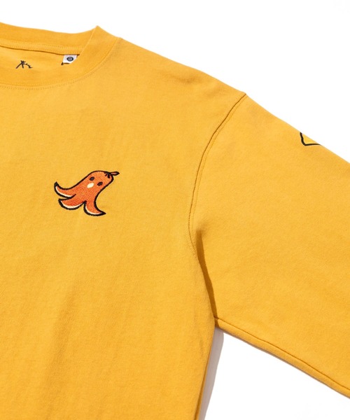 go slow caravan(ゴースローキャラバン)の「USA/C お弁当柄 ロングスリーブ TEE(Tシャツ/カットソー・メンズ・ホワイト/ネイビー/イエロー・LARGE/MEDIUM/X-LARGE)」の5枚目の写真
