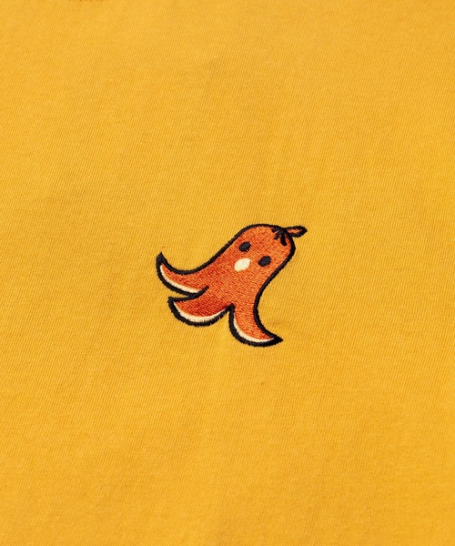 go slow caravan(ゴースローキャラバン)の「USA/C お弁当柄 ロングスリーブ TEE(Tシャツ/カットソー・メンズ・ホワイト/ネイビー/イエロー・LARGE/MEDIUM/X-LARGE)」の6枚目の写真
