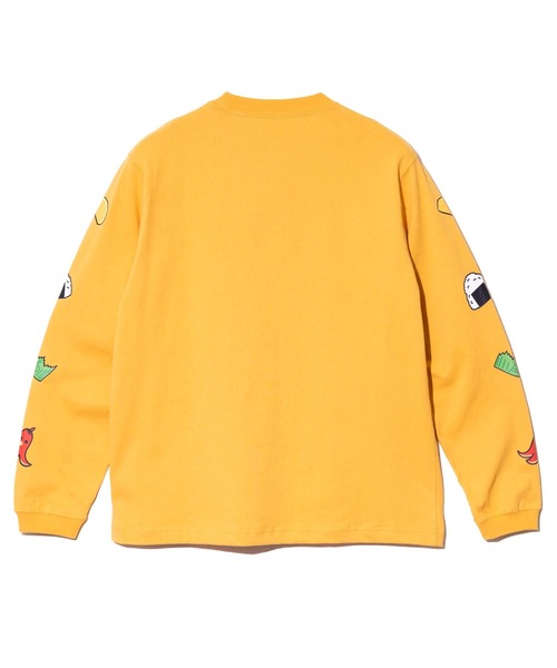 go slow caravan(ゴースローキャラバン)の「USA/C お弁当柄 ロングスリーブ TEE(Tシャツ/カットソー・メンズ・ホワイト/ネイビー/イエロー・LARGE/MEDIUM/X-LARGE)」の12枚目の写真