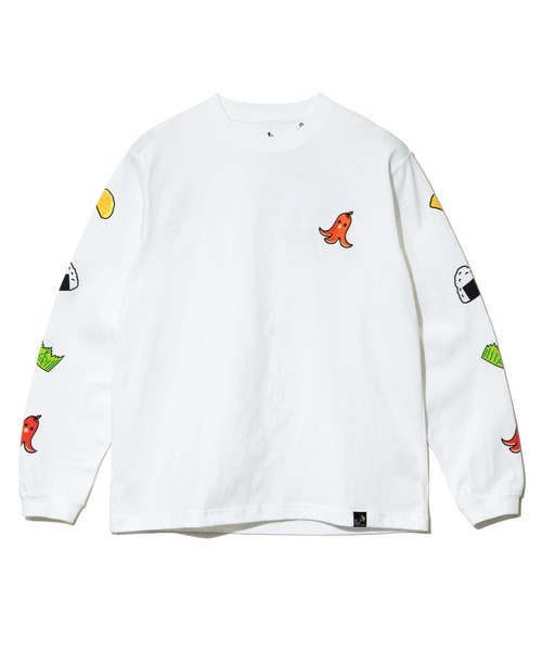 go slow caravan(ゴースローキャラバン)の「USA/C お弁当柄 ロングスリーブ TEE(Tシャツ/カットソー・メンズ・ホワイト/ネイビー/イエロー・LARGE/MEDIUM/X-LARGE)」の13枚目の写真