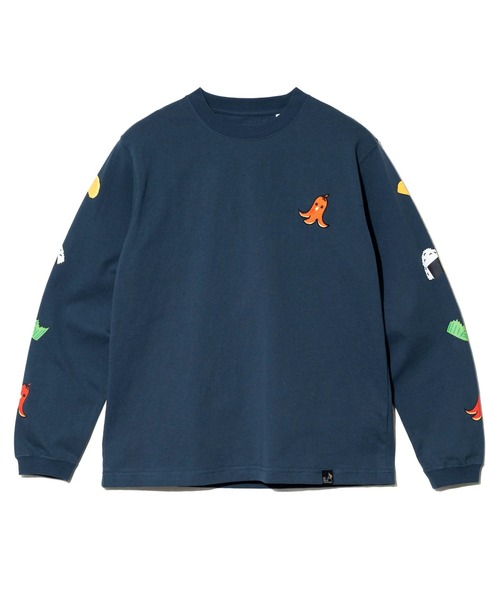 go slow caravan(ゴースローキャラバン)の「USA/C お弁当柄 ロングスリーブ TEE(Tシャツ/カットソー・メンズ・ホワイト/ネイビー/イエロー・LARGE/MEDIUM/X-LARGE)」の15枚目の写真