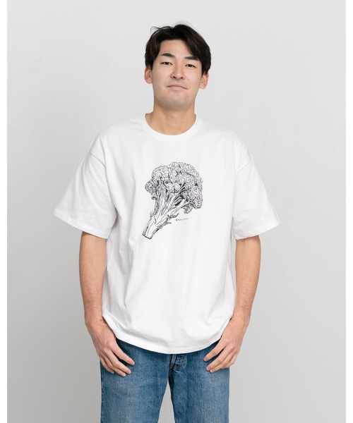 Knuu(ヌウ)の「Broccoli T-Shirt(Tシャツ/カットソー・メンズ・ブラック/ホワイト・SMALL/MEDIUM/LARGE/X-LARGE)」の5枚目の写真