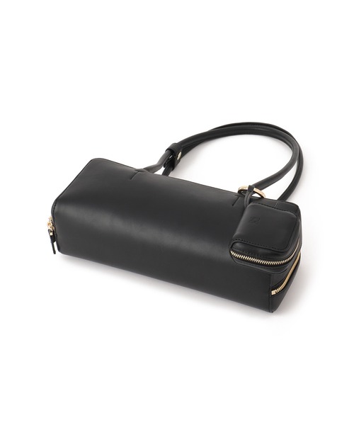 SALON adam et rope'(サロン アダム エ ロペ)の「ミニポーチ付きスプリットレザーワイドバッグ / 追加(ショルダーバッグ・レディース・ブラック/ベージュ系その他・FREE)」の4枚目の写真