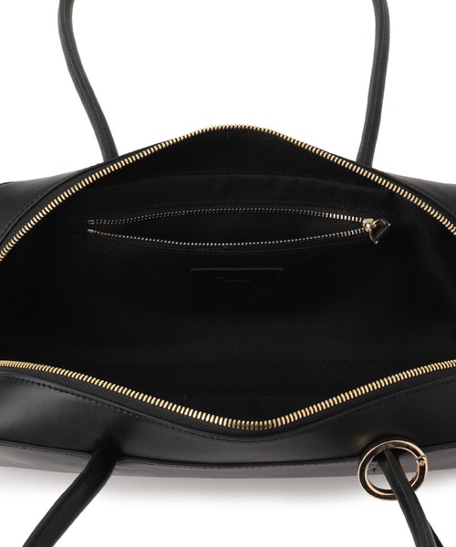 SALON adam et rope'(サロン アダム エ ロペ)の「ミニポーチ付きスプリットレザーワイドバッグ / 追加(ショルダーバッグ・レディース・ブラック/ベージュ系その他・FREE)」の13枚目の写真