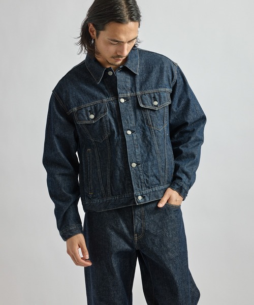 Saturdays NYC（サタデーズ ニューヨークシティ ）の「Emil Denim Jacket（デニムジャケット・メンズ・ネイビー・S/M/L/XL）」の2枚目の写真