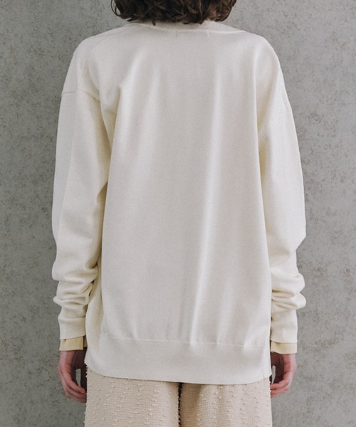 LE CIEL BLEU（ルシェルブルー）の「LEエンブロイダリーカーディガン / LE embroidery Cardigan（カーディガン/ボレロ・レディース・グレー/ブラック・36）」の7枚目の写真