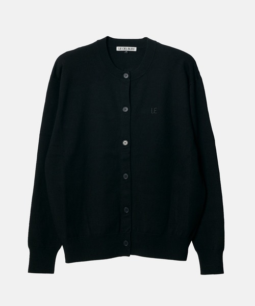 LE CIEL BLEU（ルシェルブルー）の「LEエンブロイダリーカーディガン / LE embroidery Cardigan（カーディガン/ボレロ・レディース・グレー/ブラック・36）」の16枚目の写真