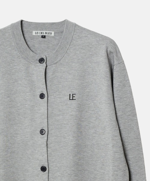 LE CIEL BLEU（ルシェルブルー）の「LEエンブロイダリーカーディガン / LE embroidery Cardigan（カーディガン/ボレロ・レディース・グレー/ブラック・36）」の20枚目の写真