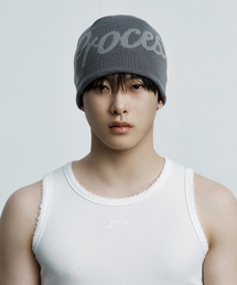 PROCESS（プロセス）の「Applique Beanie - Grey（ニットキャップ/ビーニー）」