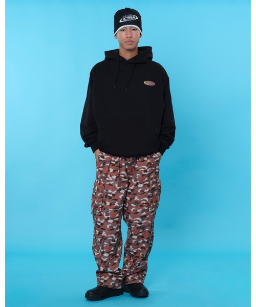 KEBOZ（ケボズ）の「SF SWEAT HOODIE（パーカー・メンズ・オレンジ/ブラック/グレー・L/XL/M/S/2XL）」の7枚目の写真