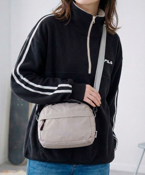 FILA(フィラ)の「FILA/フィラ ショルダーバッグ ハンドバッグ ナイロンバッグ 軽量 肩掛け(ショルダーバッグ・レディース・グレー/ブラック/ベージュ・FREE)」の2枚目の写真