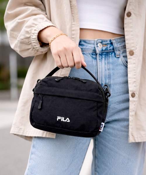 FILA(フィラ)の「FILA/フィラ ショルダーバッグ ハンドバッグ ナイロンバッグ 軽量 肩掛け(ショルダーバッグ・レディース・グレー/ブラック/ベージュ・FREE)」の1枚目の写真