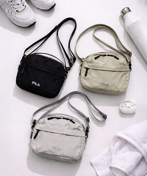 FILA(フィラ)の「FILA/フィラ ショルダーバッグ ハンドバッグ ナイロンバッグ 軽量 肩掛け(ショルダーバッグ・レディース・グレー/ブラック/ベージュ・FREE)」の19枚目の写真