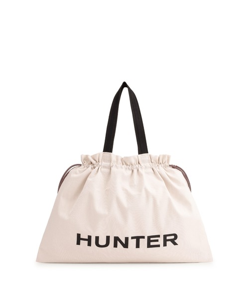 HUNTER(ハンター)の「イージー キャンバス ドローストリング トート(トートバッグ・レディース・ブラック/ホワイト・ONE)」の2枚目の写真