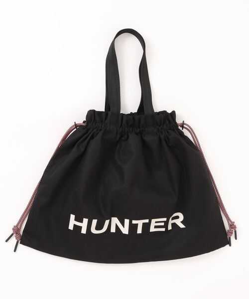 HUNTER(ハンター)の「イージー キャンバス ドローストリング トート(トートバッグ・レディース・ブラック/ホワイト・ONE)」の5枚目の写真