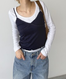 CANAL JEAN | HARING　レーストリムキャミ(キャミソール)