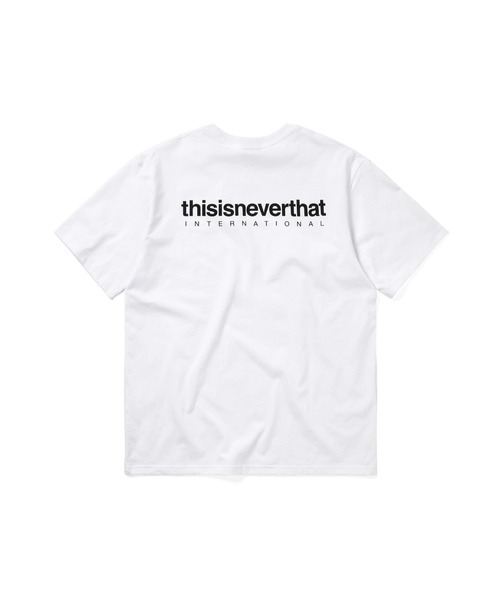 thisisneverthat(ディスイズネバーザット)の「INTL. Logo Tee(Tシャツ/カットソー・メンズ・ブラウン/ホワイト/ダークグレー/ブラック・L/M/S/XL)」の2枚目の写真