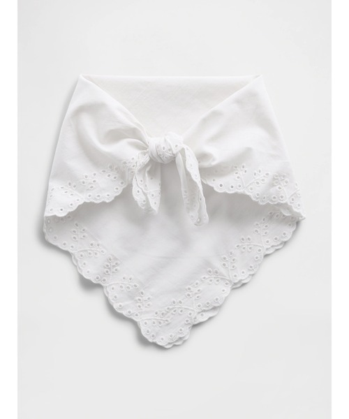 GAP(ギャップ)の「アイレット バンダナスカーフ(バンダナ/スカーフ・レディース・ブルー/オフホワイト/イエロー・ONE SIZE)」の1枚目の写真