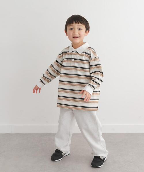 URBAN RESEARCH DOORS（アーバンリサーチドアーズ）の「マルチボーダーラガーシャツ(KIDS)（Tシャツ/カットソー・キッズ・ホワイト系その他/グレー系その他・120/135/105）」の22枚目の写真