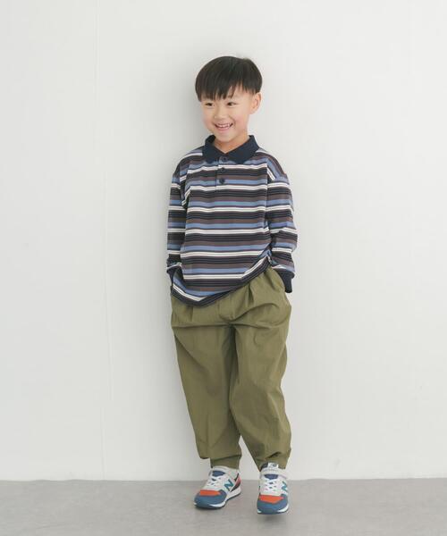 URBAN RESEARCH DOORS（アーバンリサーチドアーズ）の「マルチボーダーラガーシャツ(KIDS)（Tシャツ/カットソー・キッズ・ホワイト系その他/グレー系その他・120/135/105）」の10枚目の写真