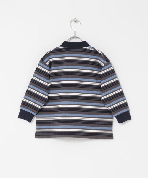 URBAN RESEARCH DOORS（アーバンリサーチドアーズ）の「マルチボーダーラガーシャツ(KIDS)（Tシャツ/カットソー・キッズ・ホワイト系その他/グレー系その他・120/135/105）」の15枚目の写真