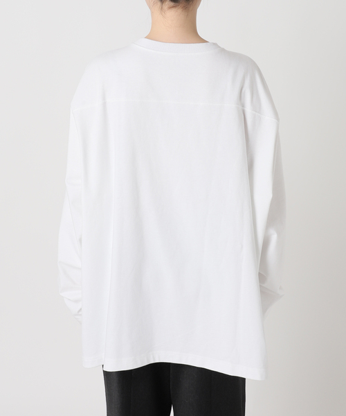 CITYSHOP（シティーショップ）の「[THE MOOD]レースアップロングTシャツ（Tシャツ/カットソー・レディース・ホワイト/ブラック・FREE）」の10枚目の写真