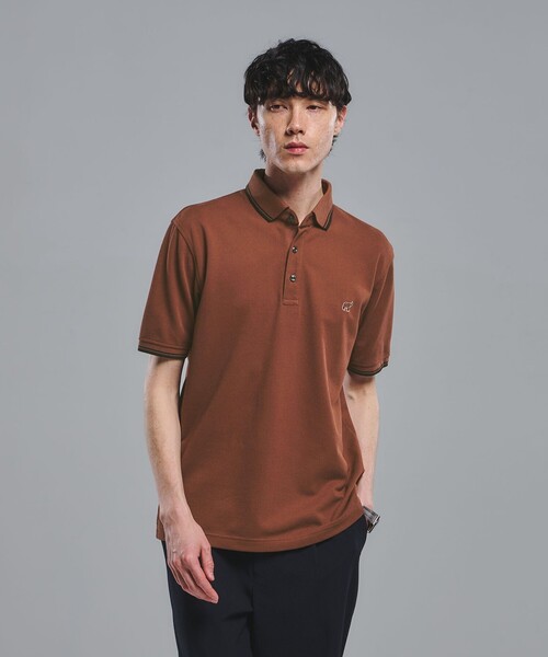 green label relaxing（グリーンレーベルリラクシング）の「【WEB限定】ドライクリーン 半袖 ポロシャツ -吸水速乾・抗菌-（ポロシャツ・メンズ・ネイビー/オフホワイト/ターコイズブルー/グレー/ロイヤルブルー/ダークグレー/ブラウン/ブラック・XXL/XL/L/M/S）」の5枚目の写真
